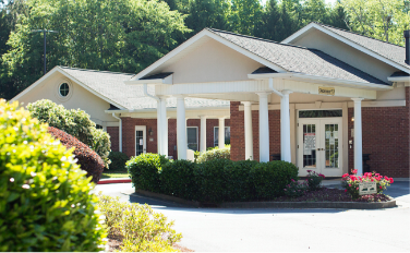 Exterior shot of sacred journey office location