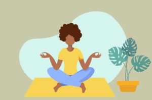 person meditating