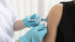 arm getting vaccine